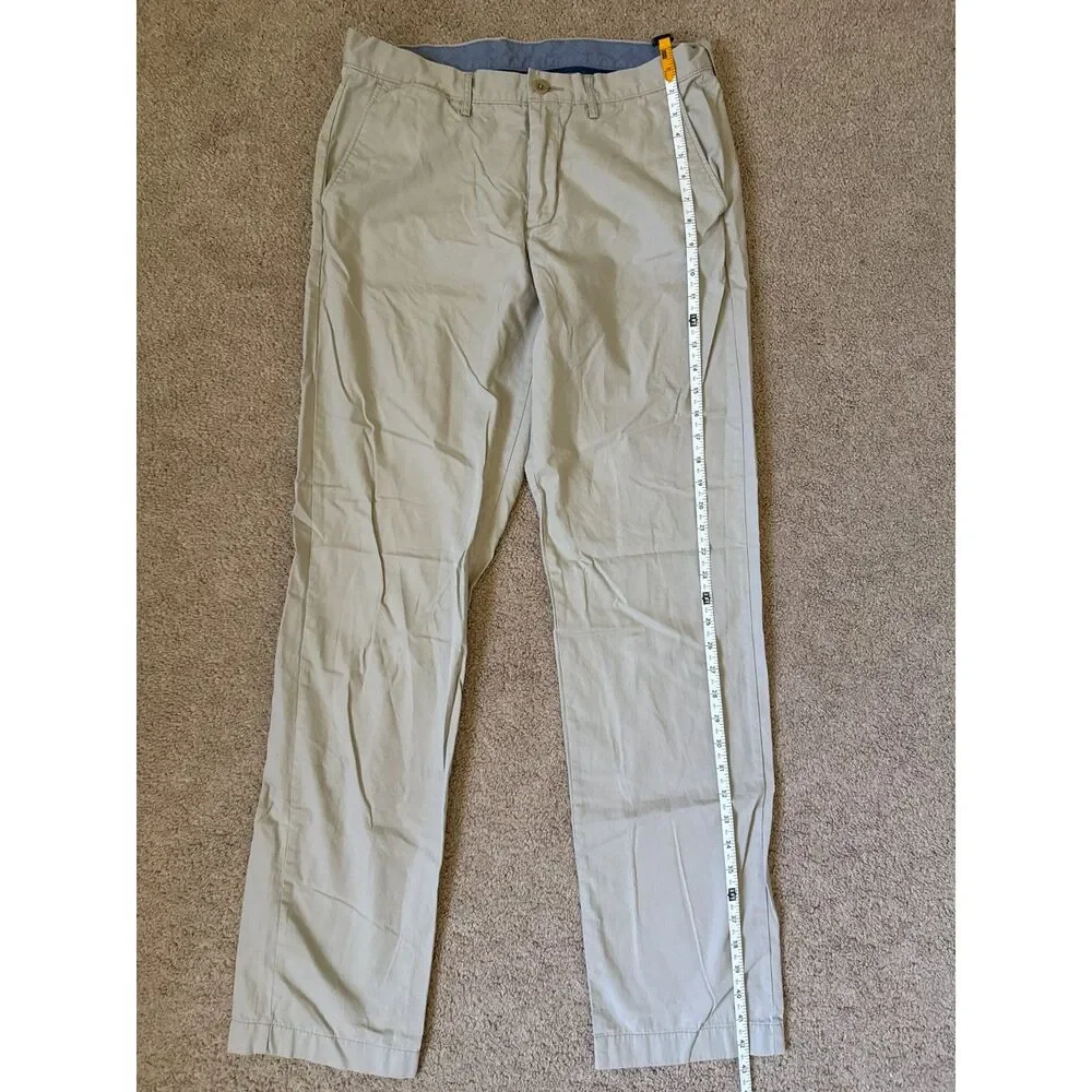J.Crew Lightweight Men’s Khaki Chino Pants W32 L34 Beige Straight Leg